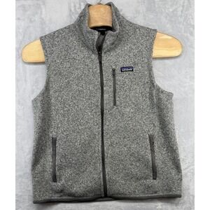 Patagonia Fleece Vest Sleeveless Full-Zip Gray Outdoor Men's Size Large L